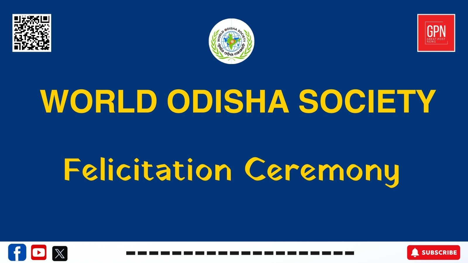 World Odisha Society Felicitation Ceremony|| Great Post News ||