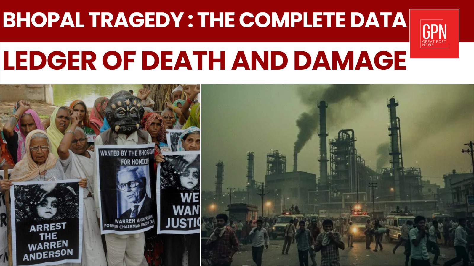 Bhopal Tragedy The Complete Data Ledger of Death and Damage ||Great Post News
