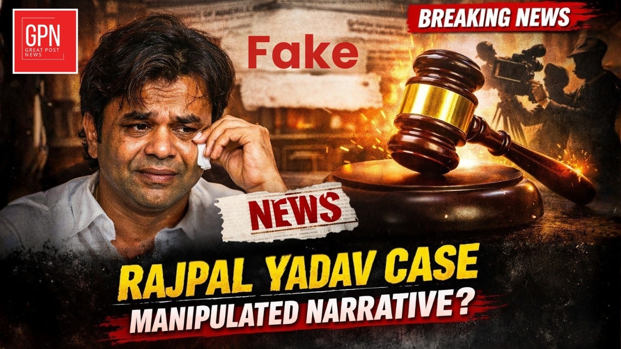 Rajpal Yadav Case Manipulated Narrative || Great Post News || #rajpalyadav